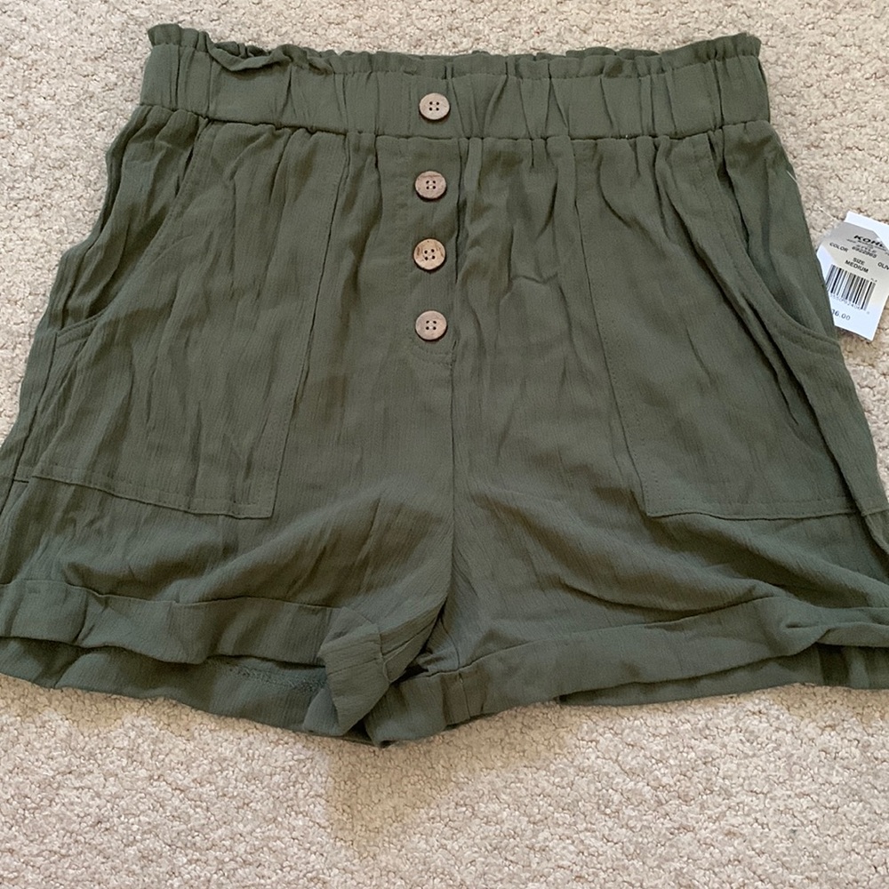 green shorts